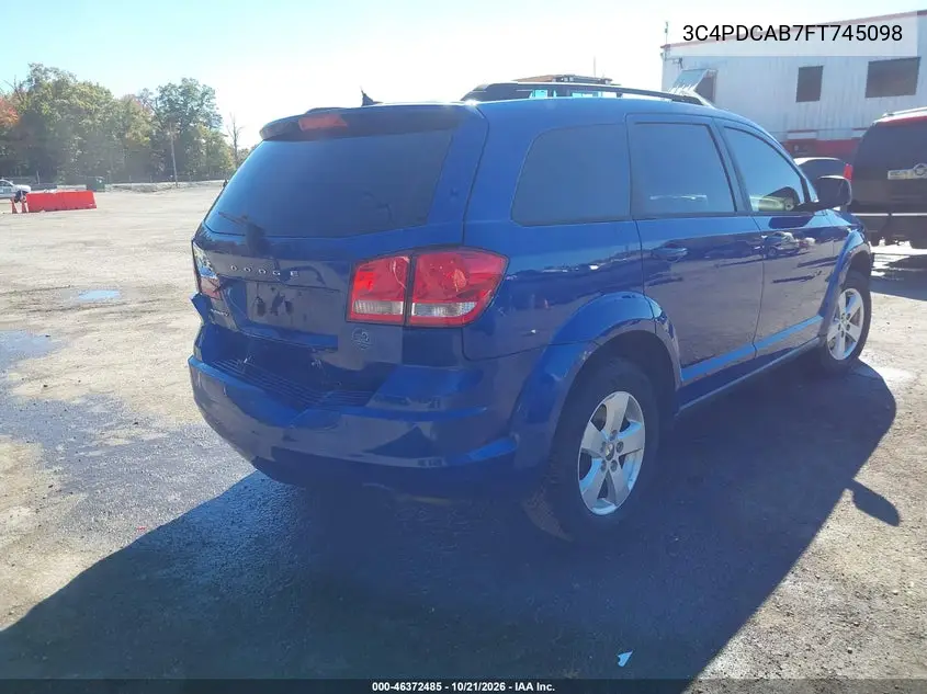 2015 DODGE JOURNEY VIN 3C4PDCAB7FT745098 — фото 4