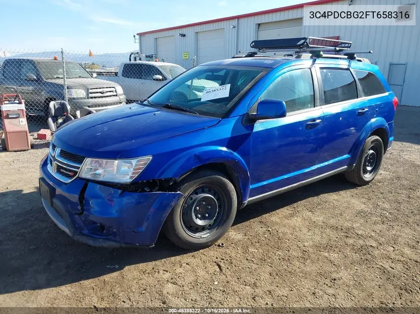 2015 DODGE JOURNEY VIN 3C4PDCBG2FT658316 — фото 2