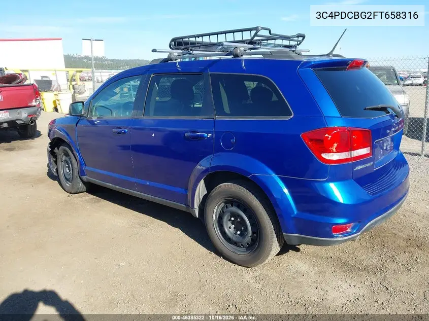 2015 DODGE JOURNEY VIN 3C4PDCBG2FT658316 — фото 3