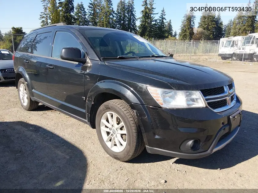 DODGE JOURNEY 2015, VIN 3C4PDDBG6FT593430