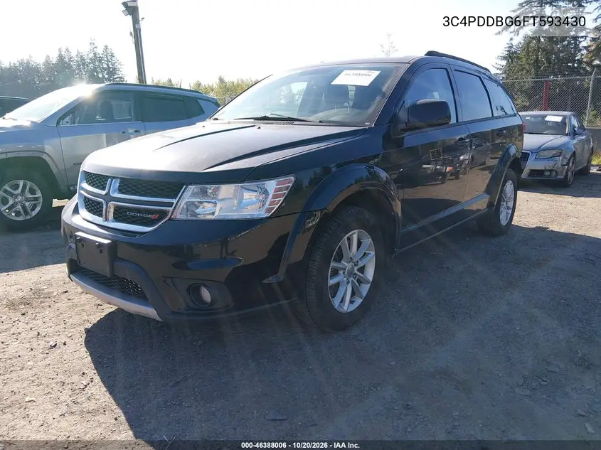 2015 DODGE JOURNEY VIN 3C4PDDBG6FT593430 — фото 2