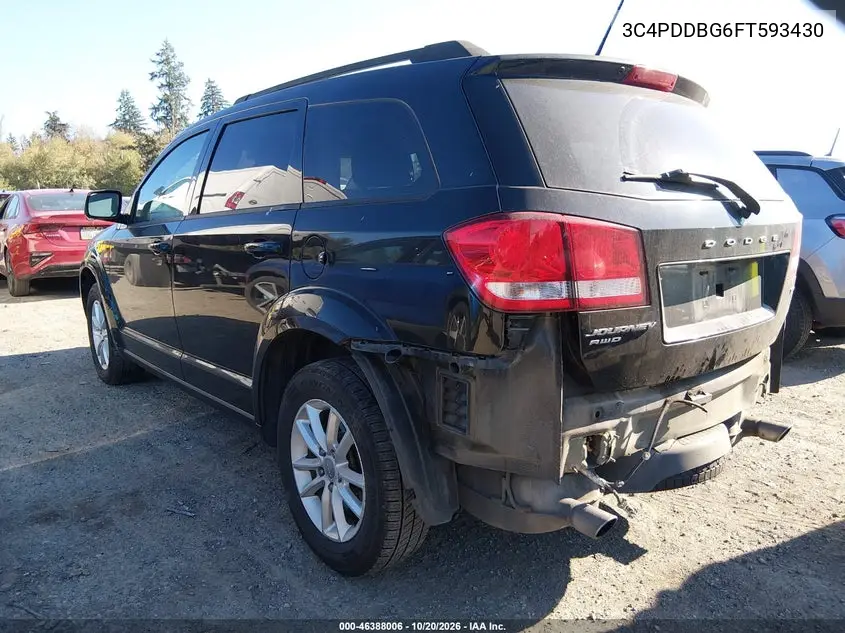 2015 DODGE JOURNEY VIN 3C4PDDBG6FT593430 — фото 3