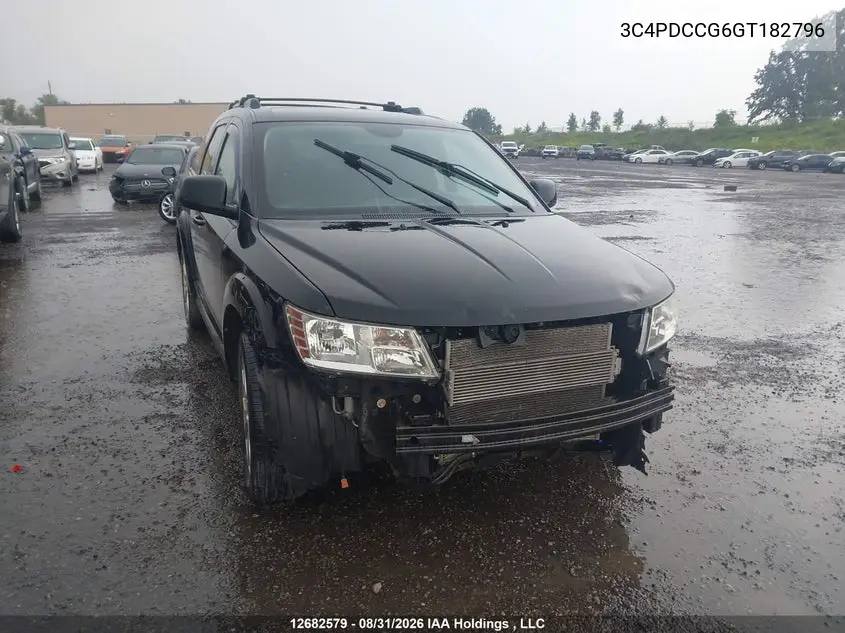 DODGE JOURNEY 2016, VIN 3C4PDCCG6GT182796