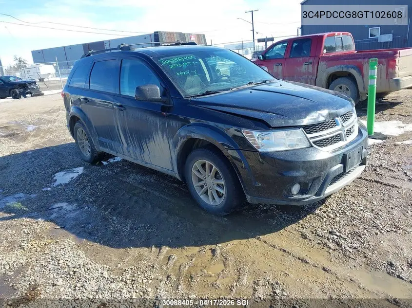 DODGE JOURNEY 2016, VIN 3C4PDCCG8GT102608