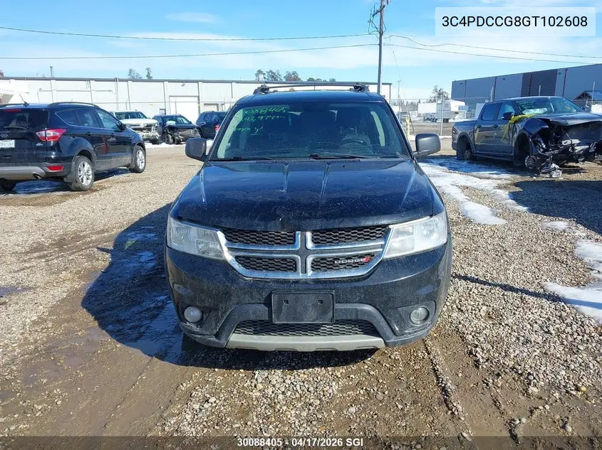 2016 DODGE JOURNEY VIN 3C4PDCCG8GT102608 — фото 12