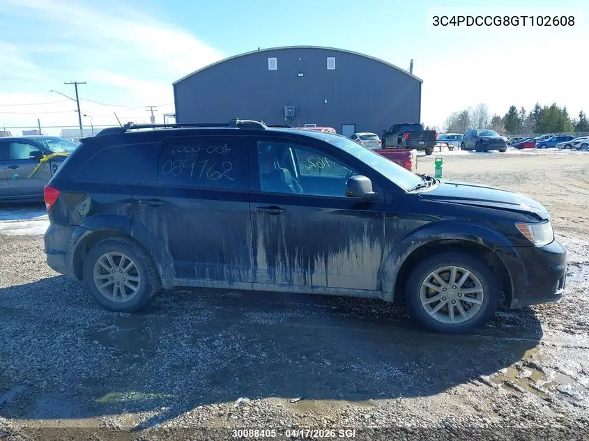 2016 DODGE JOURNEY VIN 3C4PDCCG8GT102608 — фото 13