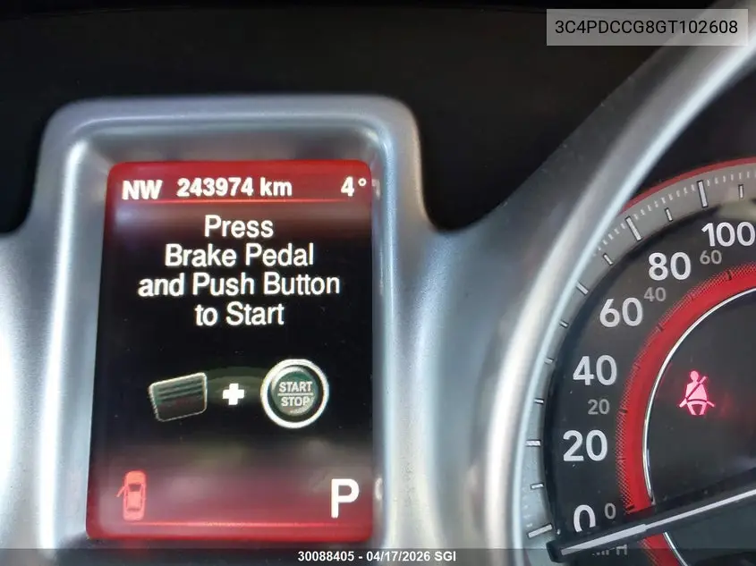2016 DODGE JOURNEY VIN 3C4PDCCG8GT102608 — фото 15