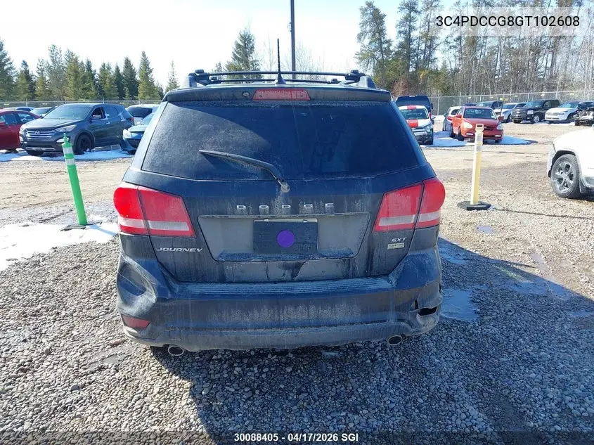 2016 DODGE JOURNEY VIN 3C4PDCCG8GT102608 — фото 16