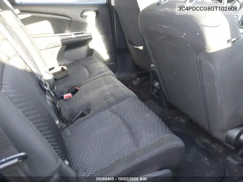 2016 DODGE JOURNEY VIN 3C4PDCCG8GT102608 — фото 8