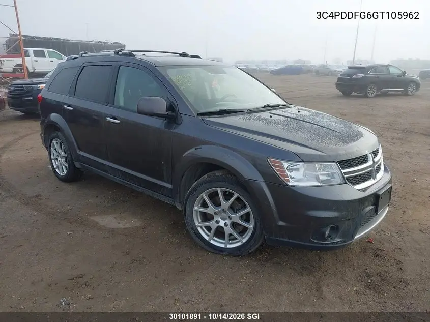 DODGE JOURNEY 2016, VIN 3C4PDDFG6GT105962