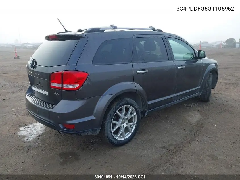 2016 DODGE JOURNEY VIN 3C4PDDFG6GT105962 — фото 4
