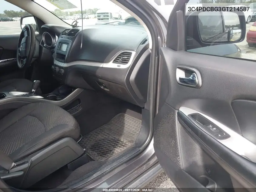 2016 DODGE JOURNEY VIN 3C4PDCBG3GT214587 — фото 5