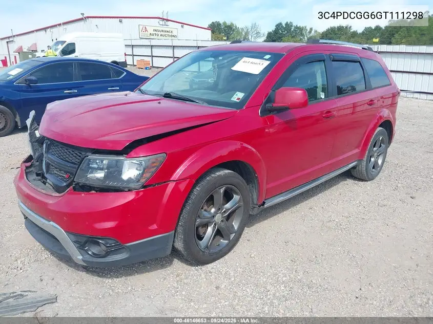 2016 DODGE JOURNEY VIN 3C4PDCGG6GT111298 — фото 2