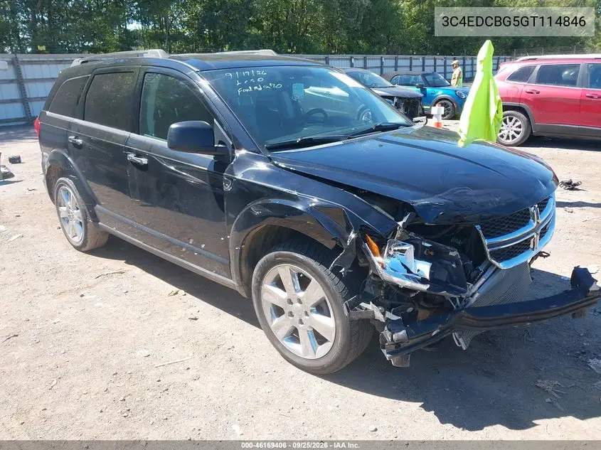 DODGE JOURNEY 2016, VIN 3C4EDCBG5GT114846