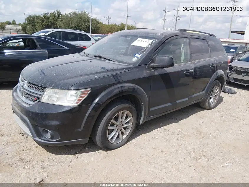 2016 DODGE JOURNEY VIN 3C4PDCBG6GT231903 — фото 2
