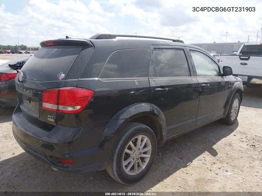 2016 DODGE JOURNEY VIN 3C4PDCBG6GT231903 — фото 4