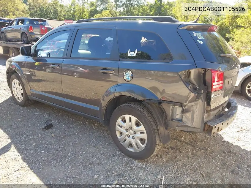 2016 DODGE JOURNEY VIN 3C4PDCAB0GT105526 — фото 3