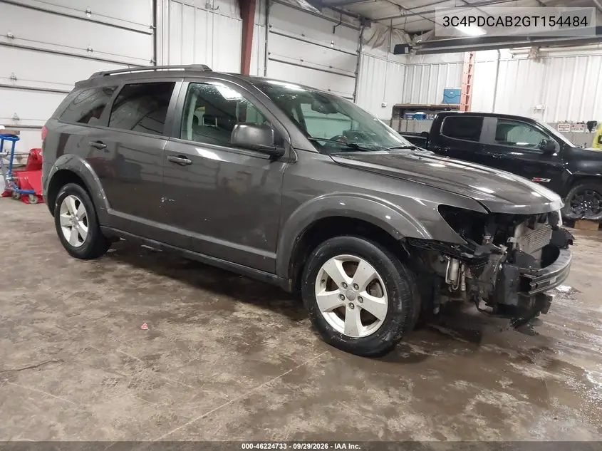 DODGE JOURNEY 2016, VIN 3C4PDCAB2GT154484