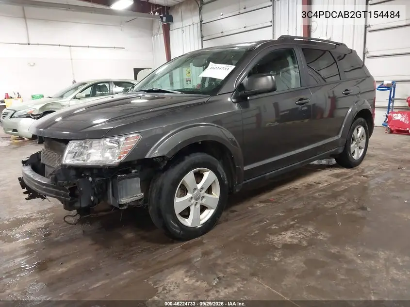 2016 DODGE JOURNEY VIN 3C4PDCAB2GT154484 — фото 2