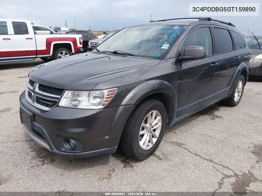 2016 DODGE JOURNEY VIN 3C4PDDBG5GT159890 — фото 2