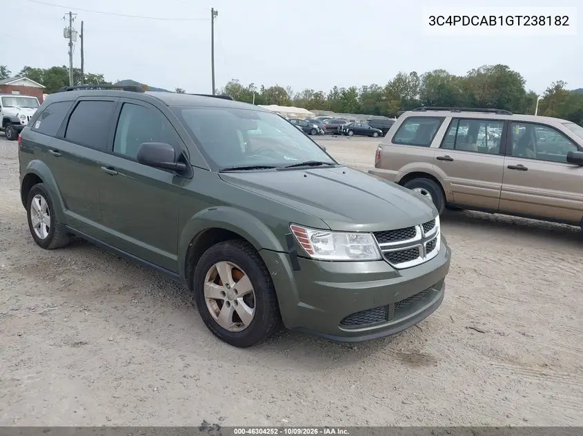 DODGE JOURNEY 2016, VIN 3C4PDCAB1GT238182