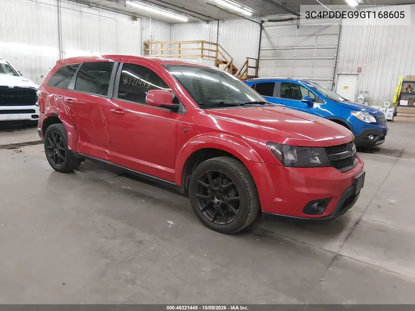 DODGE JOURNEY 2016, VIN 3C4PDDEG9GT168605