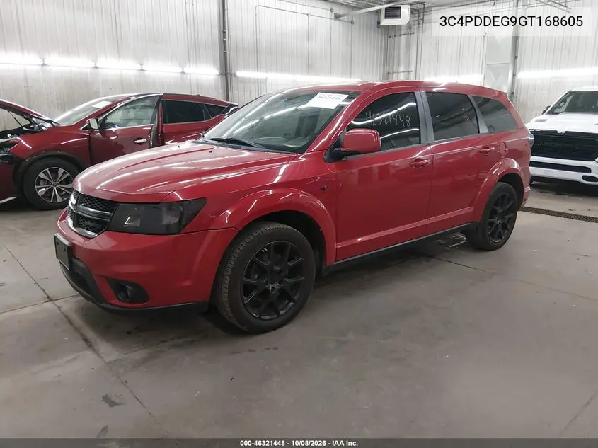 2016 DODGE JOURNEY VIN 3C4PDDEG9GT168605 — фото 2