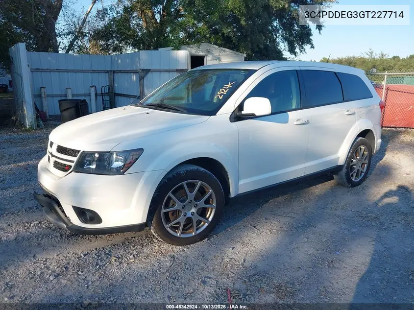 2016 DODGE JOURNEY VIN 3C4PDDEG3GT227714 — фото 2