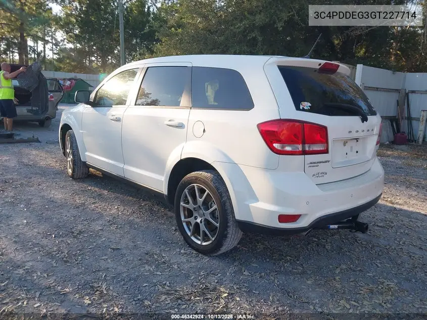 2016 DODGE JOURNEY VIN 3C4PDDEG3GT227714 — фото 3