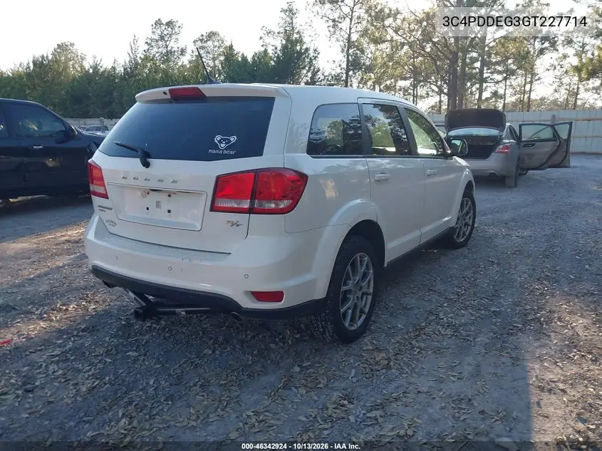 2016 DODGE JOURNEY VIN 3C4PDDEG3GT227714 — фото 4