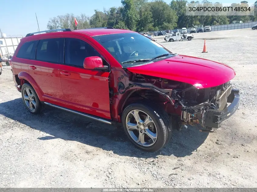 DODGE JOURNEY 2016, VIN 3C4PDCGB6GT148534