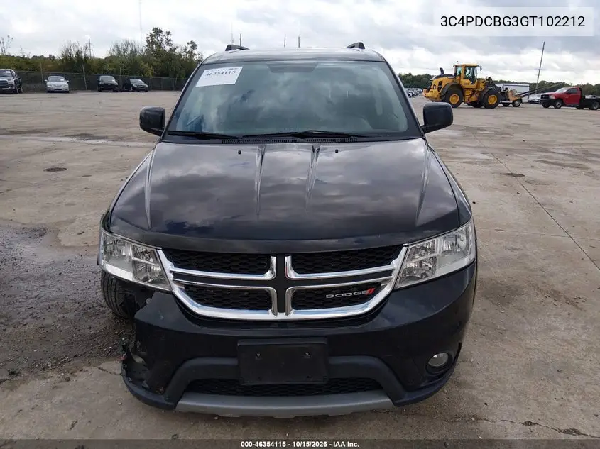 2016 DODGE JOURNEY VIN 3C4PDCBG3GT102212 — фото 12