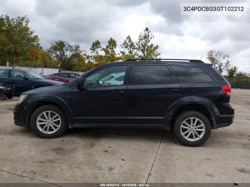 2016 DODGE JOURNEY VIN 3C4PDCBG3GT102212 — фото 14