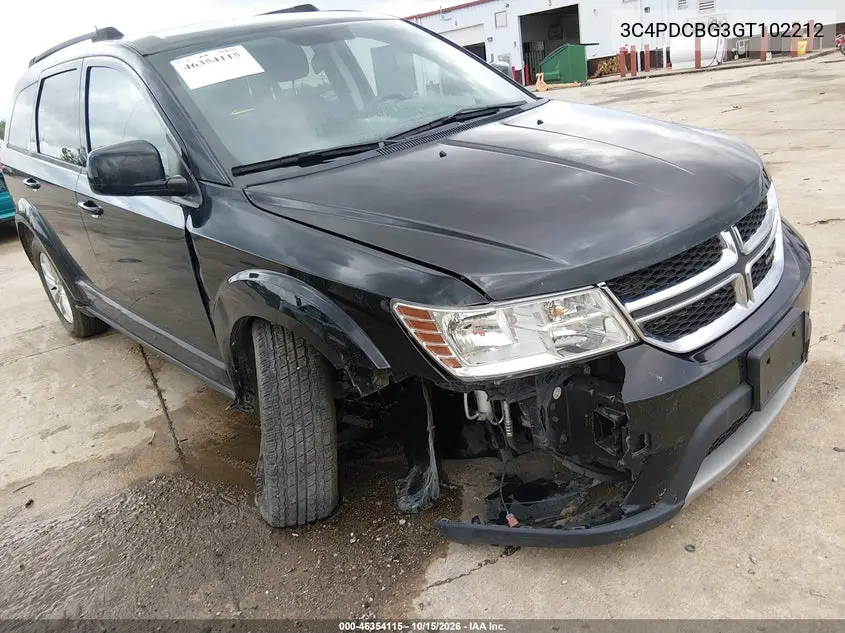 2016 DODGE JOURNEY VIN 3C4PDCBG3GT102212 — фото 6