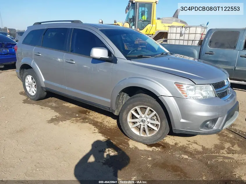 DODGE JOURNEY 2016, VIN 3C4PDCBG8GT122553