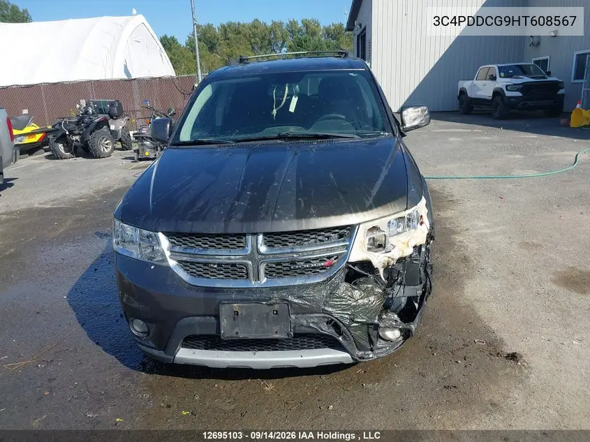 2017 DODGE JOURNEY VIN 3C4PDDCG9HT608567 — фото 10