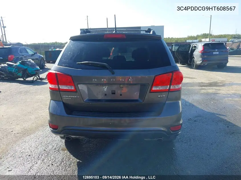 2017 DODGE JOURNEY VIN 3C4PDDCG9HT608567 — фото 14
