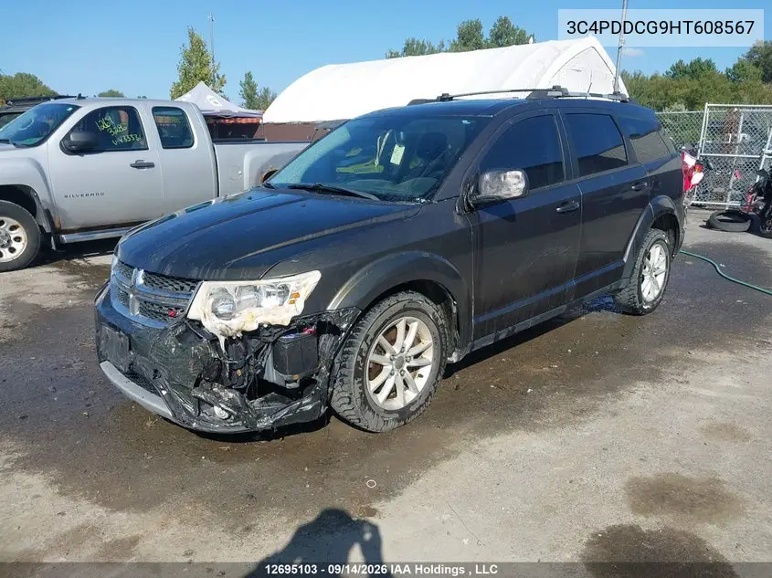 2017 DODGE JOURNEY VIN 3C4PDDCG9HT608567 — фото 2