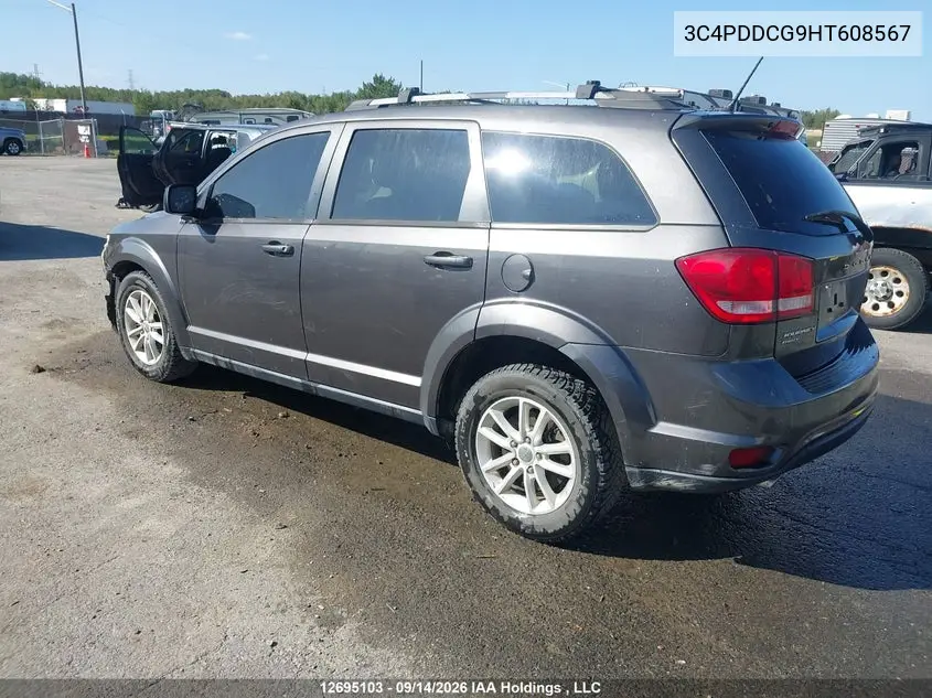 2017 DODGE JOURNEY VIN 3C4PDDCG9HT608567 — фото 3