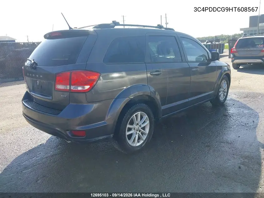 2017 DODGE JOURNEY VIN 3C4PDDCG9HT608567 — фото 4