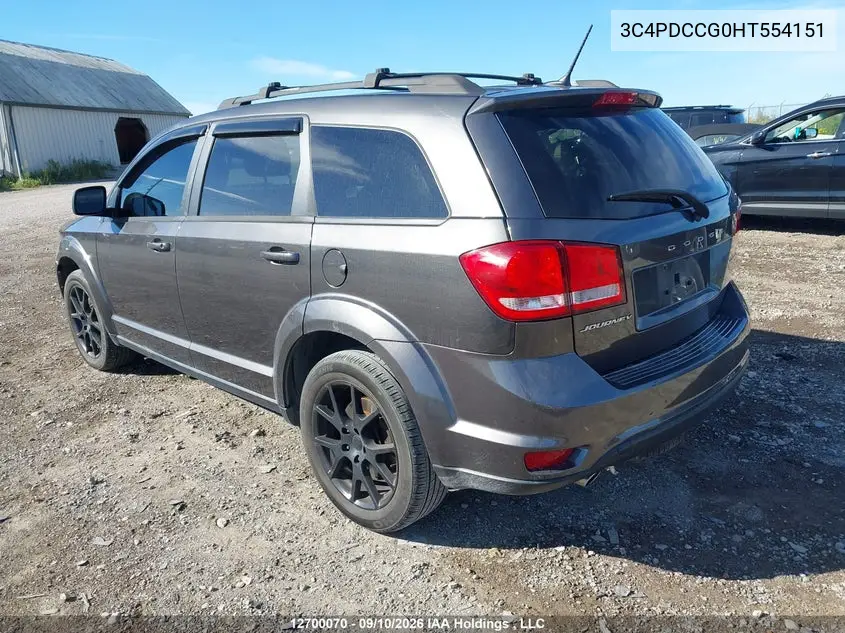 2017 DODGE JOURNEY VIN 3C4PDCCG0HT554151 — фото 3