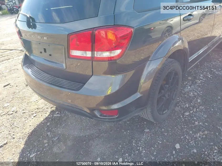 2017 DODGE JOURNEY VIN 3C4PDCCG0HT554151 — фото 6