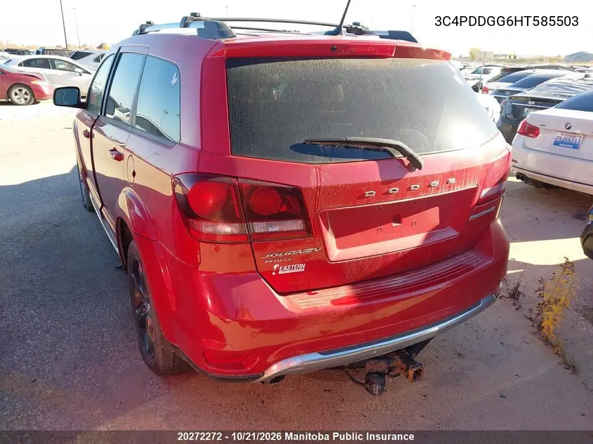 2017 DODGE JOURNEY VIN 3C4PDDGG6HT585503 — фото 3