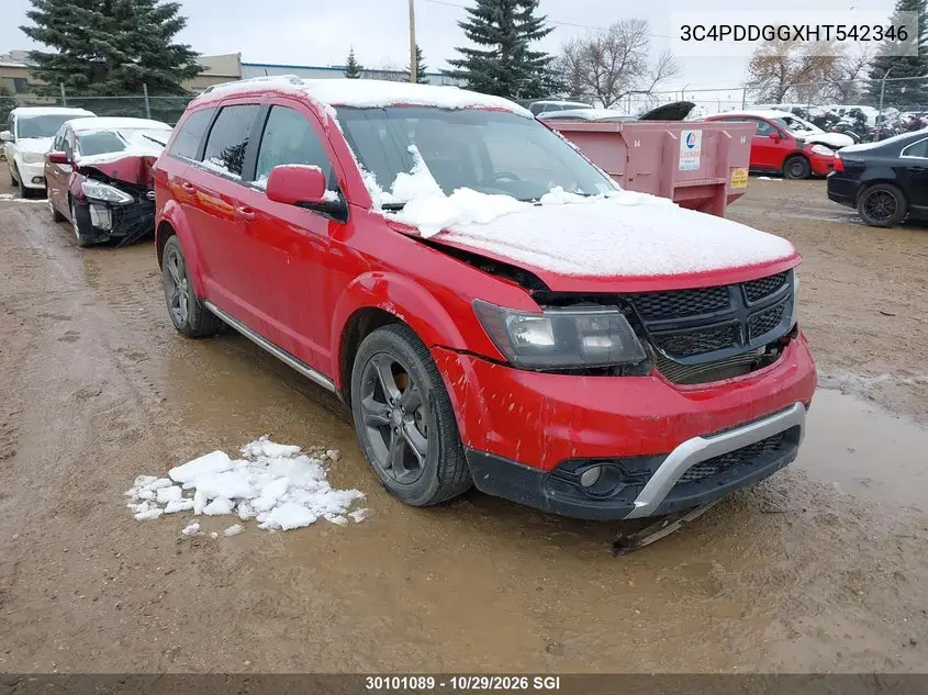 DODGE JOURNEY 2017, VIN 3C4PDDGGXHT542346