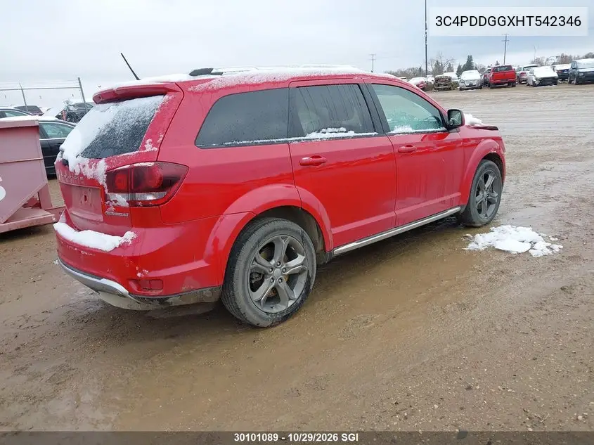 2017 DODGE JOURNEY VIN 3C4PDDGGXHT542346 — фото 4