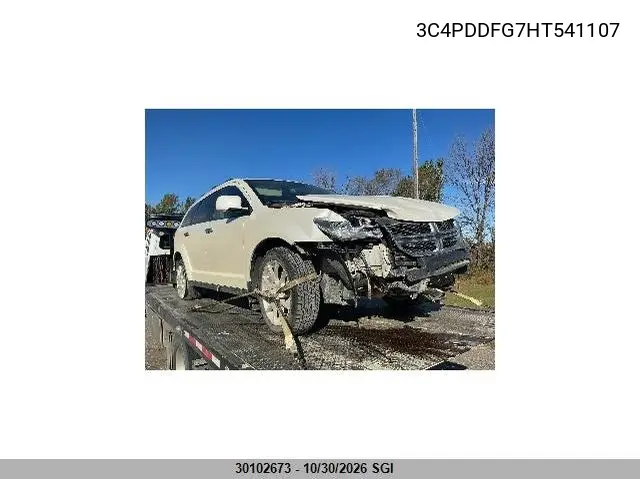 DODGE JOURNEY 2017, VIN 3C4PDDFG7HT541107