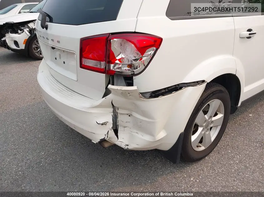 2017 DODGE JOURNEY VIN 3C4PDCABXHT517292 — фото 6