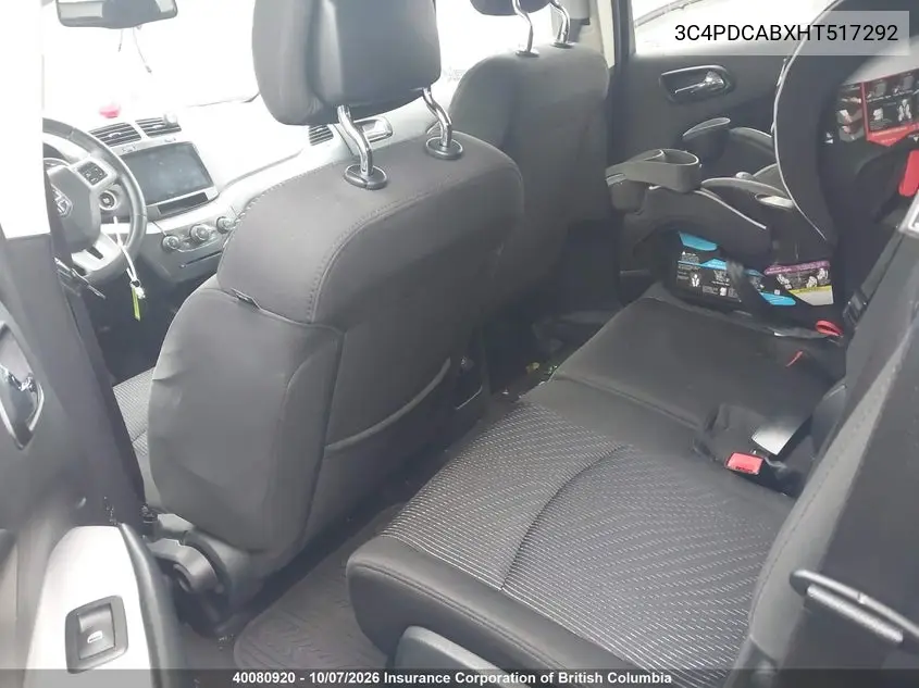2017 DODGE JOURNEY VIN 3C4PDCABXHT517292 — фото 8