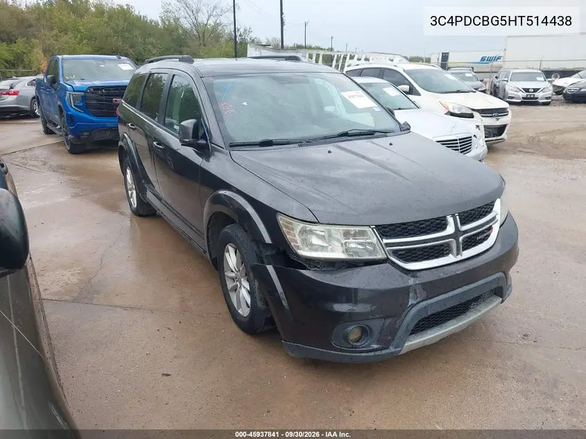 DODGE JOURNEY 2017, VIN 3C4PDCBG5HT514438