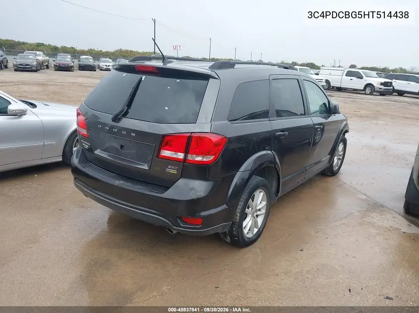 2017 DODGE JOURNEY VIN 3C4PDCBG5HT514438 — фото 4